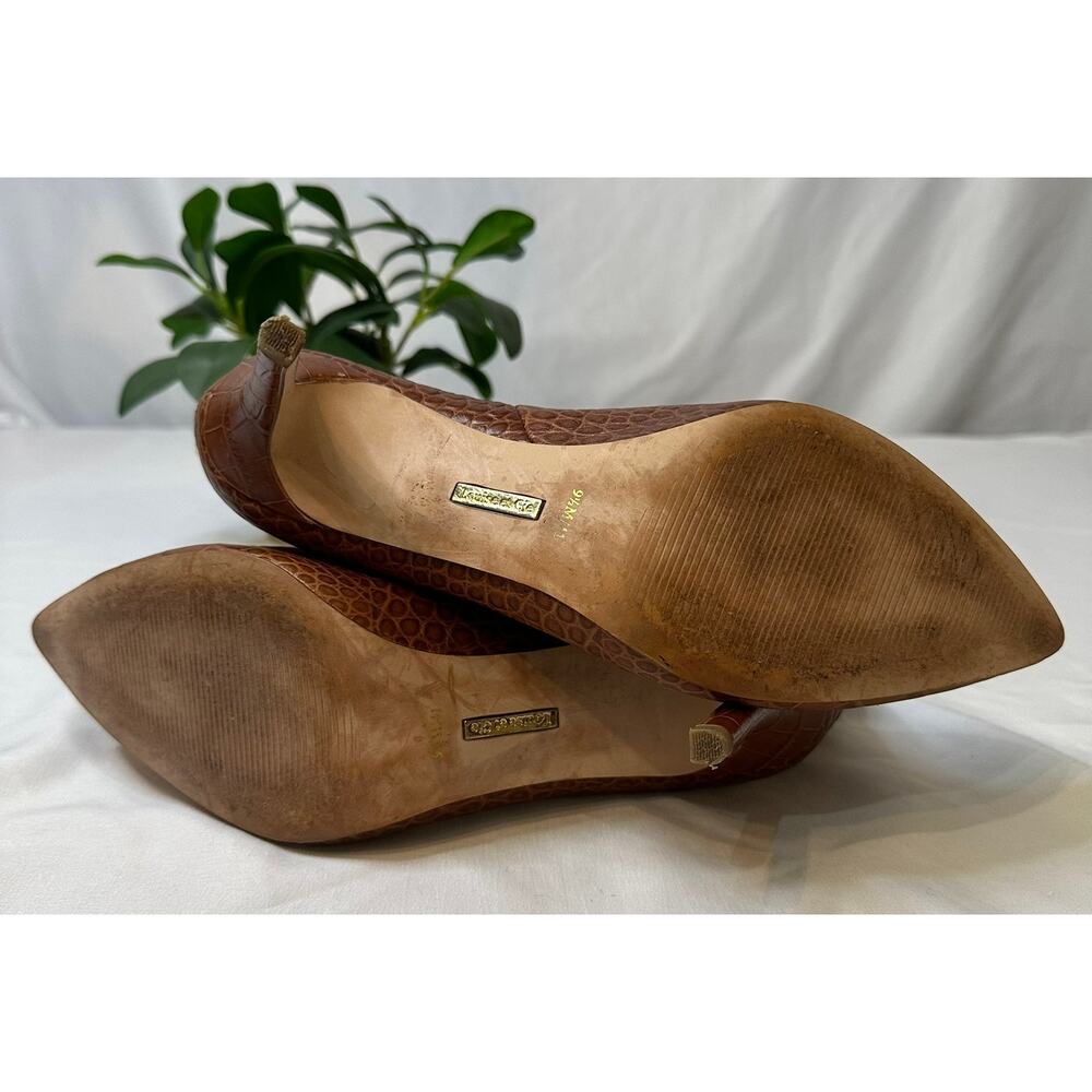 Louise et Cie Brown Ankle Booties Stiletto Heels‎ Pointed Toe Size 9.5 - Picture 7 of 7